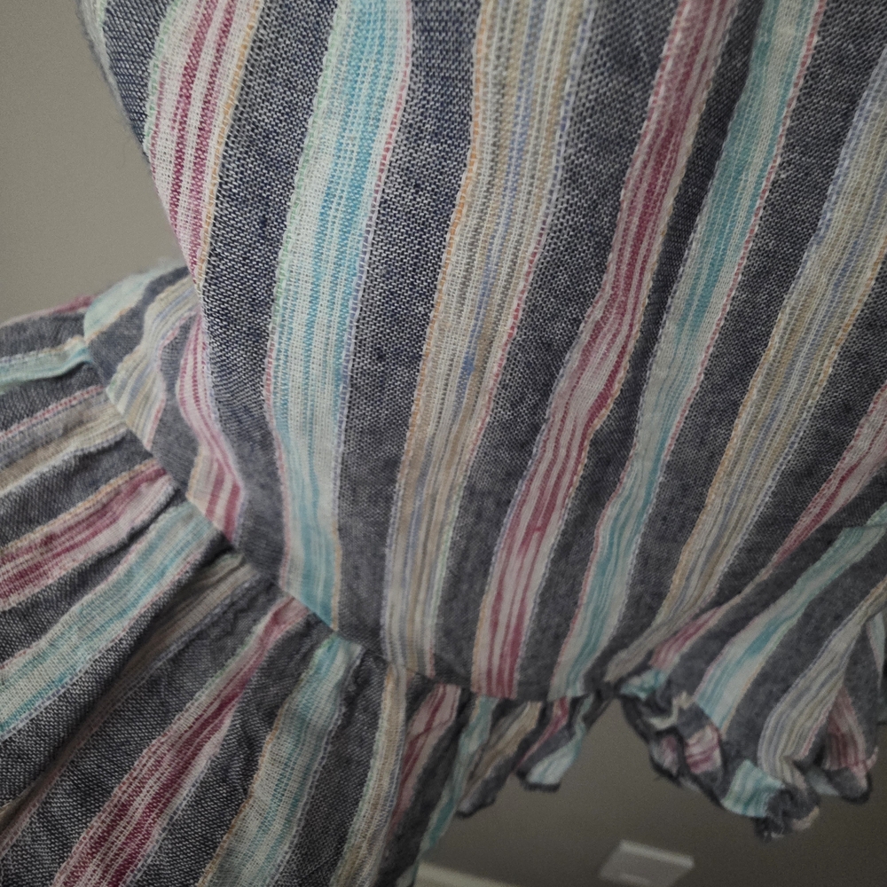 NWOT Peppermint Stripped Jumper/Linen Feel - Picture 4 of 5